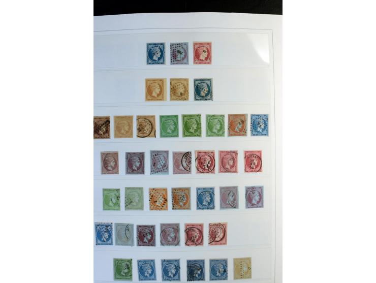 1861/1981, überwiegend gestempelte Sammlung mit rund 175 großen Hermesköpfen ab Pariser Druck, Mi.-Nr. 96 - 107, 144 - 57, 42