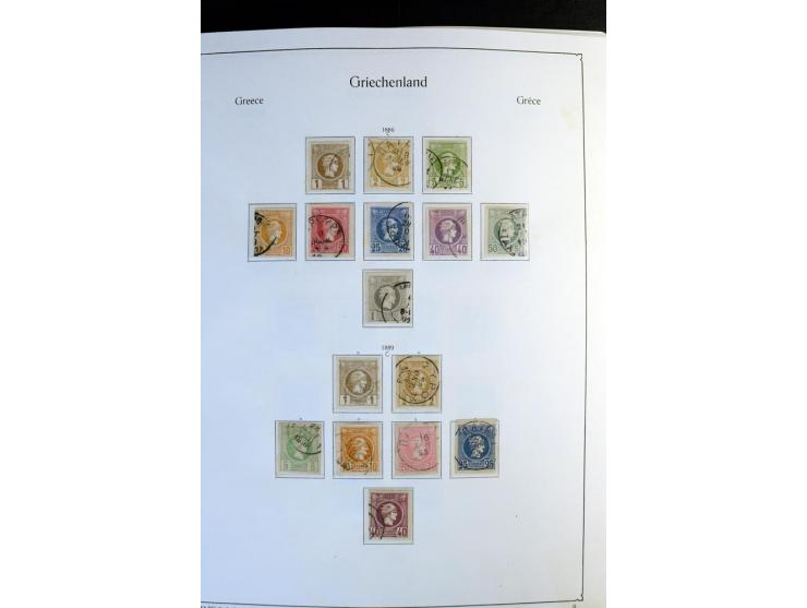 1861/1981, überwiegend gestempelte Sammlung mit rund 175 großen Hermesköpfen ab Pariser Druck, Mi.-Nr. 96 - 107, 144 - 57, 42