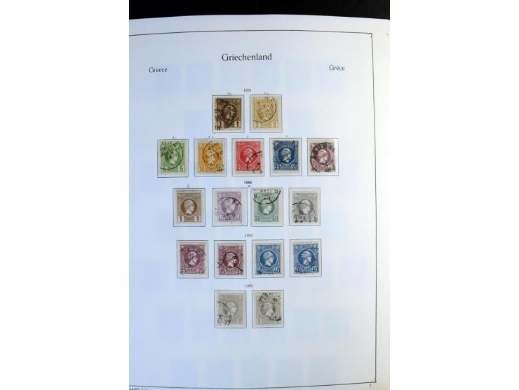 1861/1981, überwiegend gestempelte Sammlung mit rund 175 großen Hermesköpfen ab Pariser Druck, Mi.-Nr. 96 - 107, 144 - 57, 42