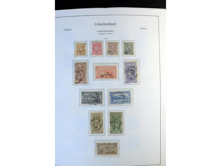 1861/1981, überwiegend gestempelte Sammlung mit rund 175 großen Hermesköpfen ab Pariser Druck, Mi.-Nr. 96 - 107, 144 - 57, 42