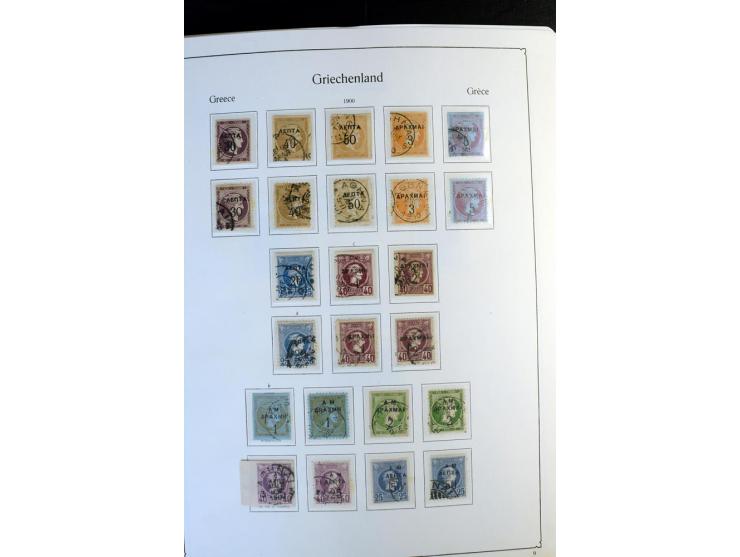 1861/1981, überwiegend gestempelte Sammlung mit rund 175 großen Hermesköpfen ab Pariser Druck, Mi.-Nr. 96 - 107, 144 - 57, 42