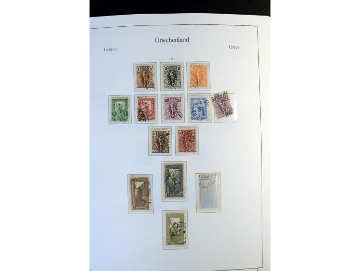1861/1981, überwiegend gestempelte Sammlung mit rund 175 großen Hermesköpfen ab Pariser Druck, Mi.-Nr. 96 - 107, 144 - 57, 42