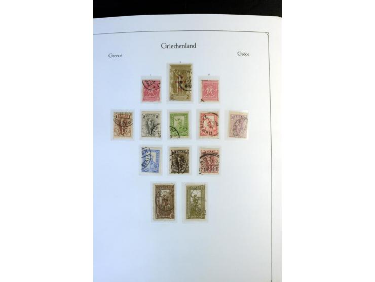 1861/1981, überwiegend gestempelte Sammlung mit rund 175 großen Hermesköpfen ab Pariser Druck, Mi.-Nr. 96 - 107, 144 - 57, 42