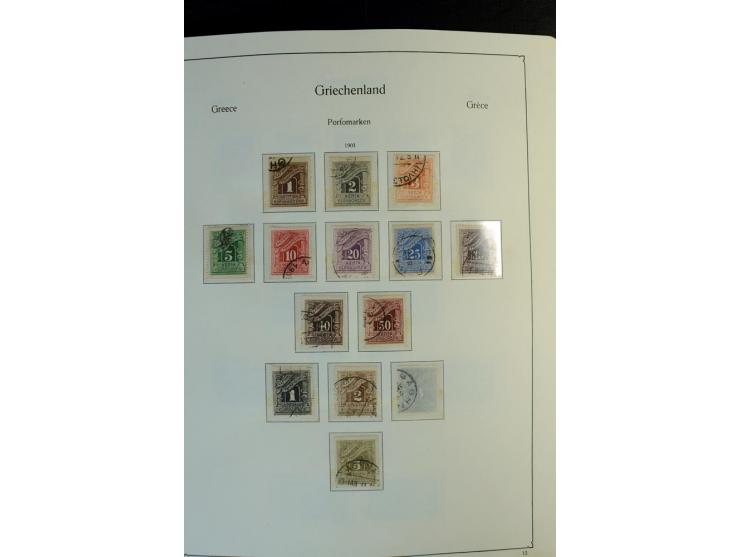 1861/1981, überwiegend gestempelte Sammlung mit rund 175 großen Hermesköpfen ab Pariser Druck, Mi.-Nr. 96 - 107, 144 - 57, 42