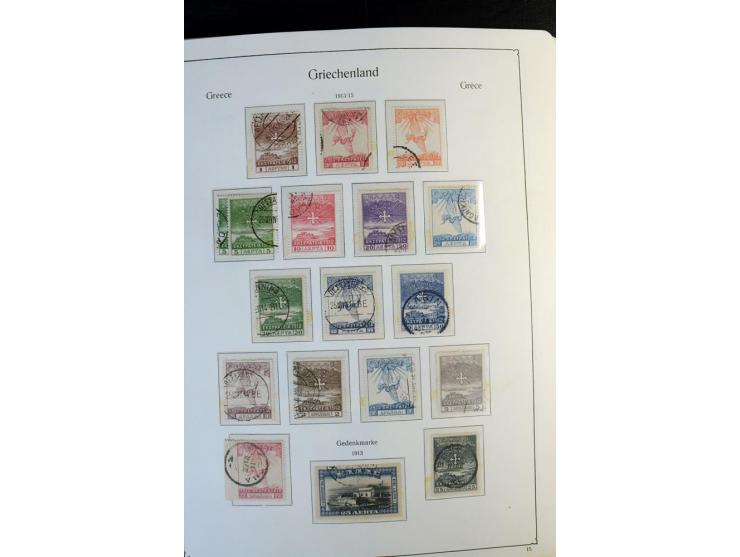 1861/1981, überwiegend gestempelte Sammlung mit rund 175 großen Hermesköpfen ab Pariser Druck, Mi.-Nr. 96 - 107, 144 - 57, 42