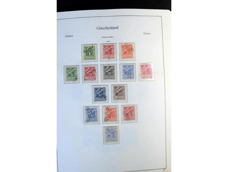 1861/1981, überwiegend gestempelte Sammlung mit rund 175 großen Hermesköpfen ab Pariser Druck, Mi.-Nr. 96 - 107, 144 - 57, 42