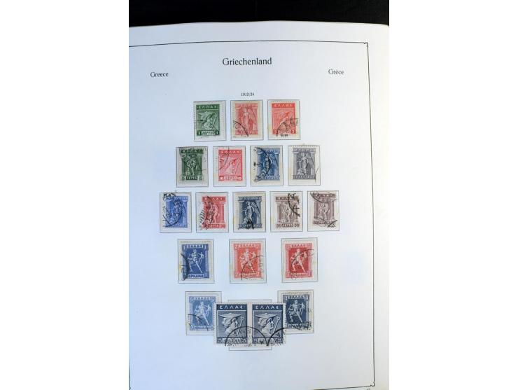1861/1981, überwiegend gestempelte Sammlung mit rund 175 großen Hermesköpfen ab Pariser Druck, Mi.-Nr. 96 - 107, 144 - 57, 42