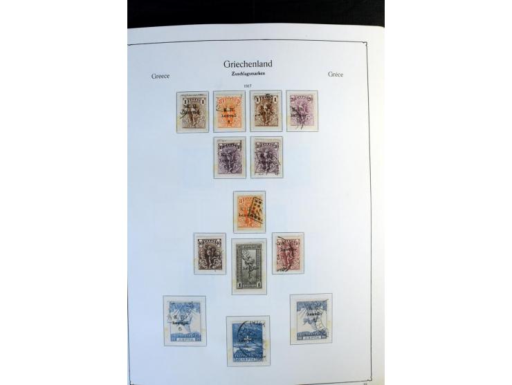 1861/1981, überwiegend gestempelte Sammlung mit rund 175 großen Hermesköpfen ab Pariser Druck, Mi.-Nr. 96 - 107, 144 - 57, 42