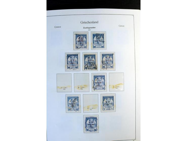 1861/1981, überwiegend gestempelte Sammlung mit rund 175 großen Hermesköpfen ab Pariser Druck, Mi.-Nr. 96 - 107, 144 - 57, 42