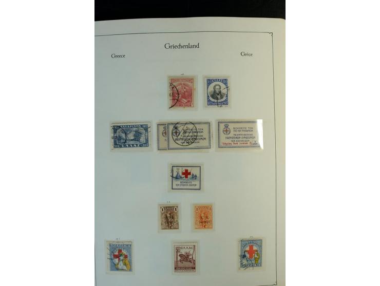 1861/1981, überwiegend gestempelte Sammlung mit rund 175 großen Hermesköpfen ab Pariser Druck, Mi.-Nr. 96 - 107, 144 - 57, 42