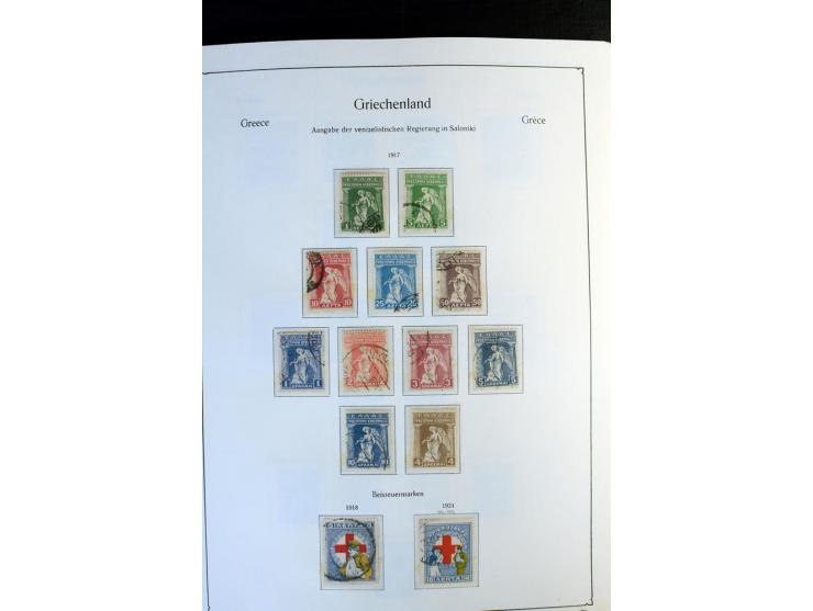 1861/1981, überwiegend gestempelte Sammlung mit rund 175 großen Hermesköpfen ab Pariser Druck, Mi.-Nr. 96 - 107, 144 - 57, 42