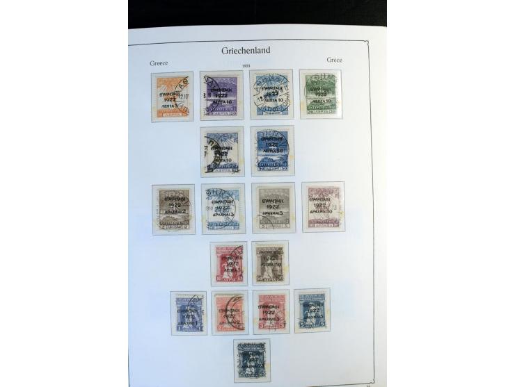 1861/1981, überwiegend gestempelte Sammlung mit rund 175 großen Hermesköpfen ab Pariser Druck, Mi.-Nr. 96 - 107, 144 - 57, 42