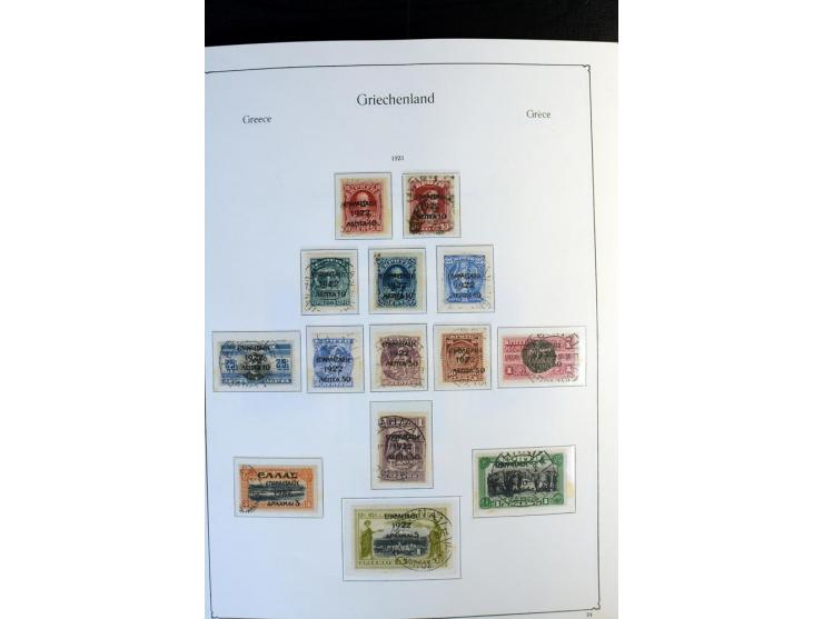 1861/1981, überwiegend gestempelte Sammlung mit rund 175 großen Hermesköpfen ab Pariser Druck, Mi.-Nr. 96 - 107, 144 - 57, 42