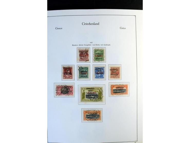 1861/1981, überwiegend gestempelte Sammlung mit rund 175 großen Hermesköpfen ab Pariser Druck, Mi.-Nr. 96 - 107, 144 - 57, 42