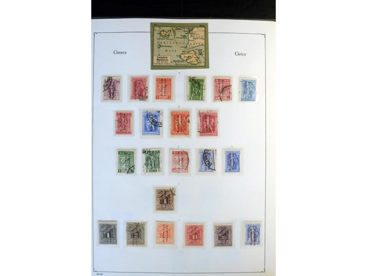 1861/1981, überwiegend gestempelte Sammlung mit rund 175 großen Hermesköpfen ab Pariser Druck, Mi.-Nr. 96 - 107, 144 - 57, 42