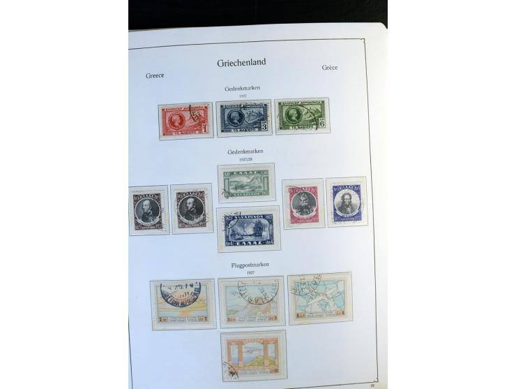 1861/1981, überwiegend gestempelte Sammlung mit rund 175 großen Hermesköpfen ab Pariser Druck, Mi.-Nr. 96 - 107, 144 - 57, 42