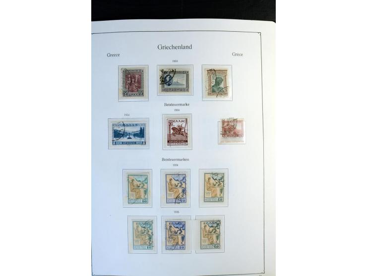 1861/1981, überwiegend gestempelte Sammlung mit rund 175 großen Hermesköpfen ab Pariser Druck, Mi.-Nr. 96 - 107, 144 - 57, 42