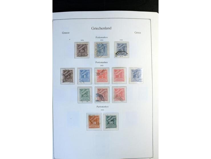1861/1981, überwiegend gestempelte Sammlung mit rund 175 großen Hermesköpfen ab Pariser Druck, Mi.-Nr. 96 - 107, 144 - 57, 42