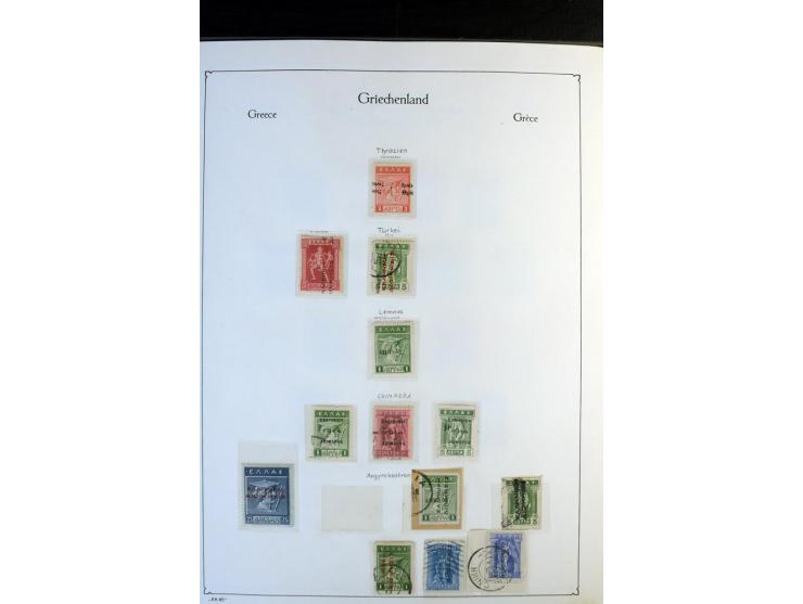 1861/1981, überwiegend gestempelte Sammlung mit rund 175 großen Hermesköpfen ab Pariser Druck, Mi.-Nr. 96 - 107, 144 - 57, 42