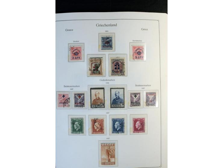 1861/1981, überwiegend gestempelte Sammlung mit rund 175 großen Hermesköpfen ab Pariser Druck, Mi.-Nr. 96 - 107, 144 - 57, 42