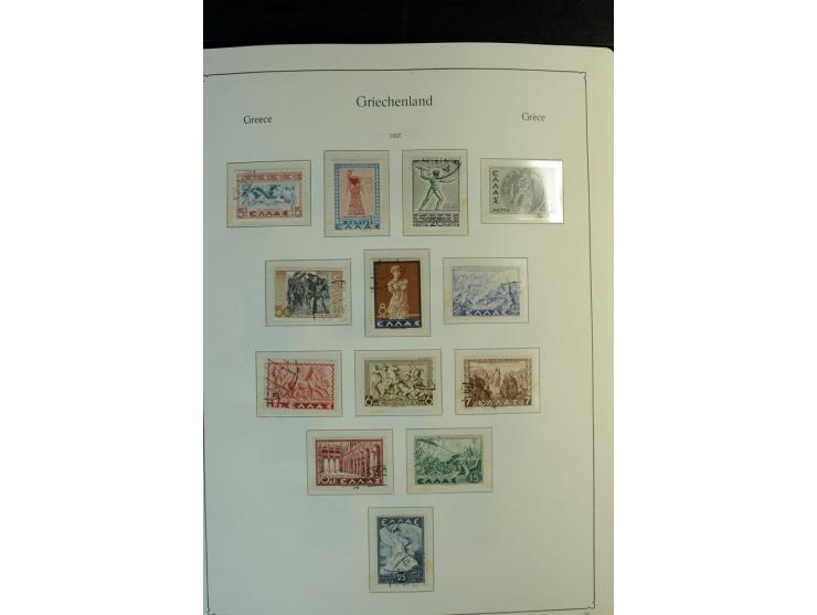 1861/1981, überwiegend gestempelte Sammlung mit rund 175 großen Hermesköpfen ab Pariser Druck, Mi.-Nr. 96 - 107, 144 - 57, 42