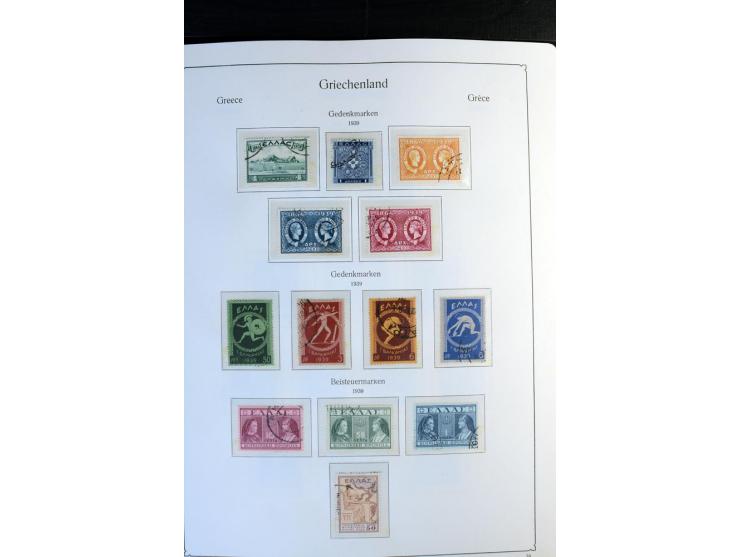 1861/1981, überwiegend gestempelte Sammlung mit rund 175 großen Hermesköpfen ab Pariser Druck, Mi.-Nr. 96 - 107, 144 - 57, 42