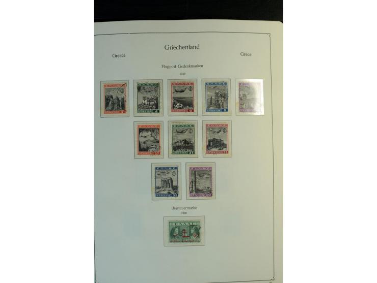 1861/1981, überwiegend gestempelte Sammlung mit rund 175 großen Hermesköpfen ab Pariser Druck, Mi.-Nr. 96 - 107, 144 - 57, 42