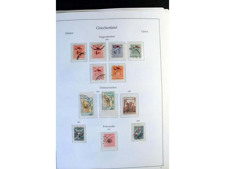 1861/1981, überwiegend gestempelte Sammlung mit rund 175 großen Hermesköpfen ab Pariser Druck, Mi.-Nr. 96 - 107, 144 - 57, 42