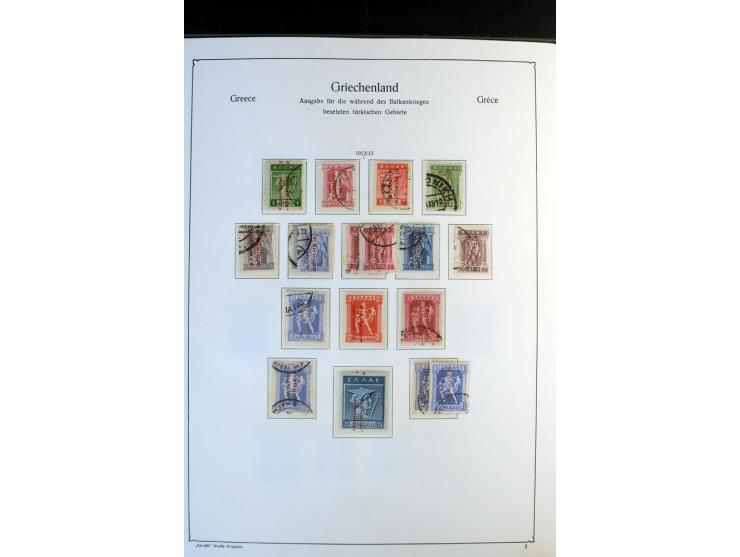 1861/1981, überwiegend gestempelte Sammlung mit rund 175 großen Hermesköpfen ab Pariser Druck, Mi.-Nr. 96 - 107, 144 - 57, 42