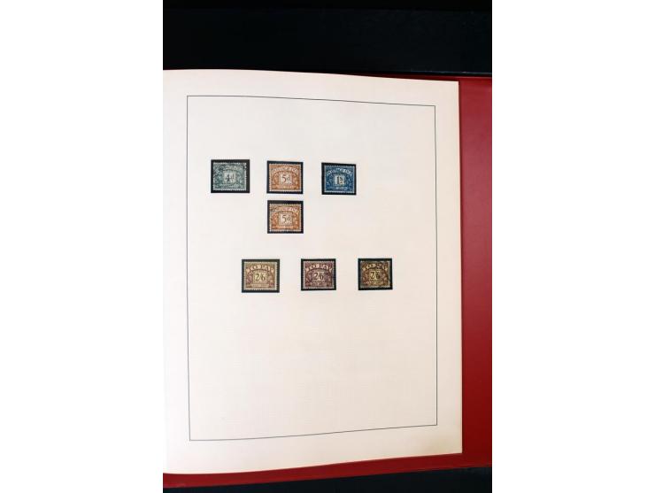 1840/1988, postfrische, ungebrauchte und gestempelte Sammlung mit u.a. Mi.-Nr. 1 (15), 2 (5), 5 (6), 6 (3), 7 (3), 35 (4), 49