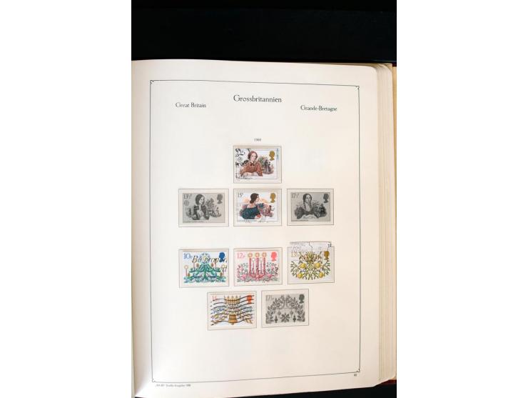 1840/1988, postfrische, ungebrauchte und gestempelte Sammlung mit u.a. Mi.-Nr. 1 (15), 2 (5), 5 (6), 6 (3), 7 (3), 35 (4), 49