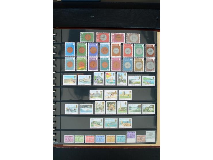 1840/1988, postfrische, ungebrauchte und gestempelte Sammlung mit u.a. Mi.-Nr. 1 (15), 2 (5), 5 (6), 6 (3), 7 (3), 35 (4), 49