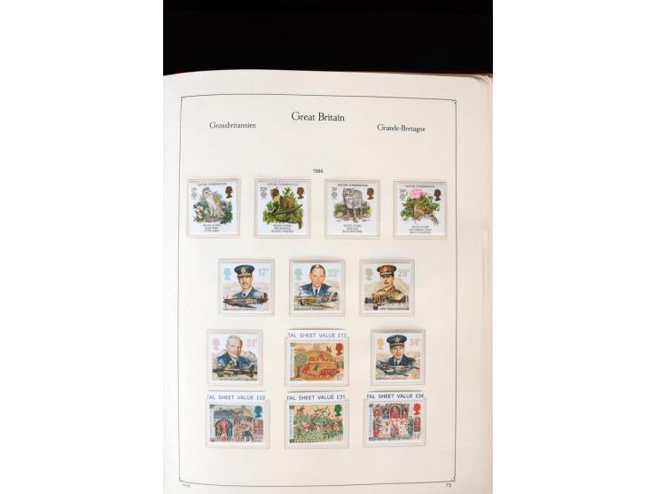 1840/1988, postfrische, ungebrauchte und gestempelte Sammlung mit u.a. Mi.-Nr. 1 (15), 2 (5), 5 (6), 6 (3), 7 (3), 35 (4), 49