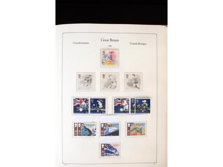 1840/1988, postfrische, ungebrauchte und gestempelte Sammlung mit u.a. Mi.-Nr. 1 (15), 2 (5), 5 (6), 6 (3), 7 (3), 35 (4), 49