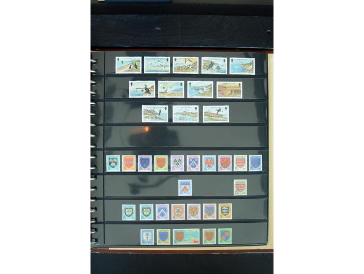 1840/1988, postfrische, ungebrauchte und gestempelte Sammlung mit u.a. Mi.-Nr. 1 (15), 2 (5), 5 (6), 6 (3), 7 (3), 35 (4), 49