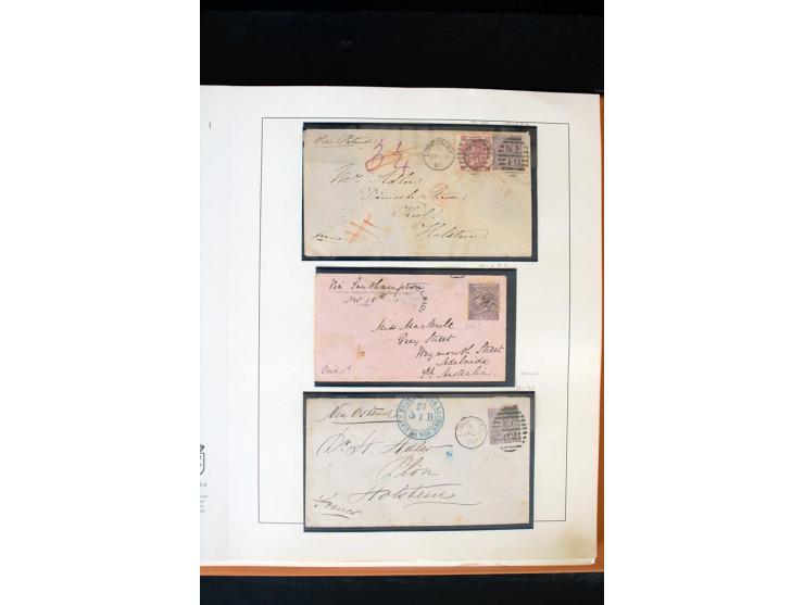 1840/1988, postfrische, ungebrauchte und gestempelte Sammlung mit u.a. Mi.-Nr. 1 (15), 2 (5), 5 (6), 6 (3), 7 (3), 35 (4), 49