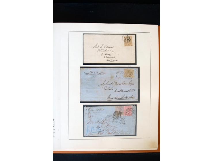 1840/1988, postfrische, ungebrauchte und gestempelte Sammlung mit u.a. Mi.-Nr. 1 (15), 2 (5), 5 (6), 6 (3), 7 (3), 35 (4), 49