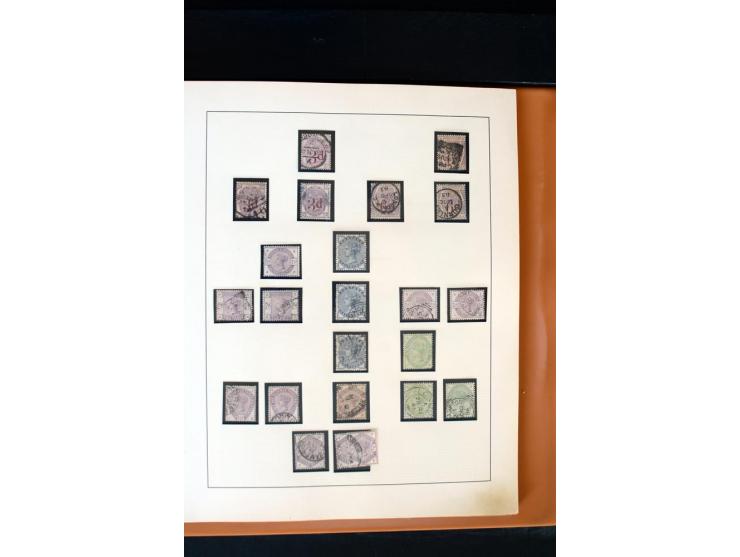 1840/1988, postfrische, ungebrauchte und gestempelte Sammlung mit u.a. Mi.-Nr. 1 (15), 2 (5), 5 (6), 6 (3), 7 (3), 35 (4), 49