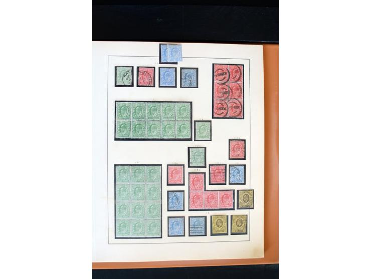 1840/1988, postfrische, ungebrauchte und gestempelte Sammlung mit u.a. Mi.-Nr. 1 (15), 2 (5), 5 (6), 6 (3), 7 (3), 35 (4), 49
