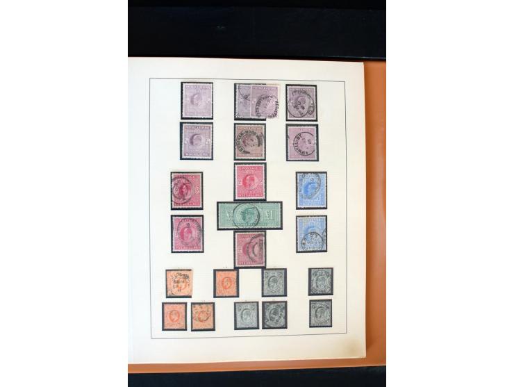 1840/1988, postfrische, ungebrauchte und gestempelte Sammlung mit u.a. Mi.-Nr. 1 (15), 2 (5), 5 (6), 6 (3), 7 (3), 35 (4), 49