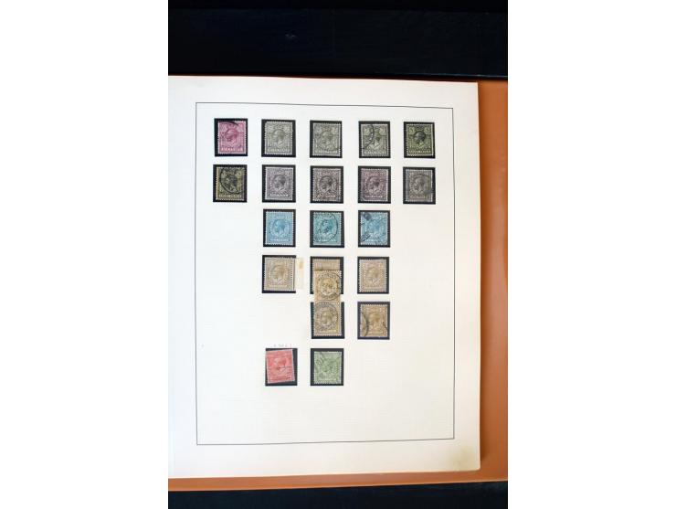 1840/1988, postfrische, ungebrauchte und gestempelte Sammlung mit u.a. Mi.-Nr. 1 (15), 2 (5), 5 (6), 6 (3), 7 (3), 35 (4), 49