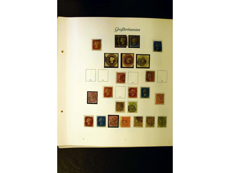 1840/1957, postfrische, ungebrauchte und gestempelte Sammlung mit u.a. Mi.-Nr. 1 (2), 2, 5-7, 49, 66, 99, 118, 144, 174, Dien