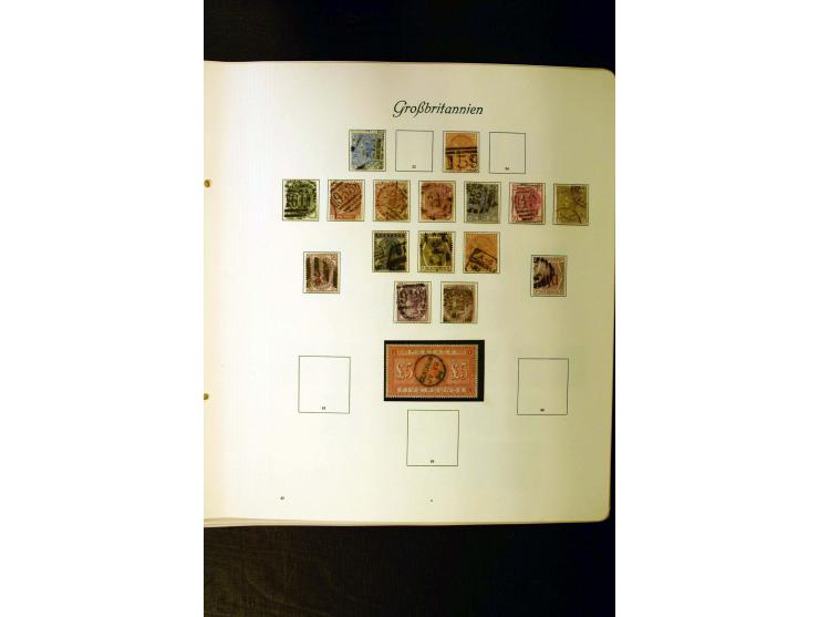 1840/1957, postfrische, ungebrauchte und gestempelte Sammlung mit u.a. Mi.-Nr. 1 (2), 2, 5-7, 49, 66, 99, 118, 144, 174, Dien