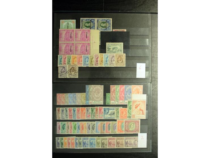 1886/1970 (ca.), postfrische, ungebrauchte und gestempelte Partie mit guten Ausgaben (SG nach Angabe des Einlieferers ca. £ 1
