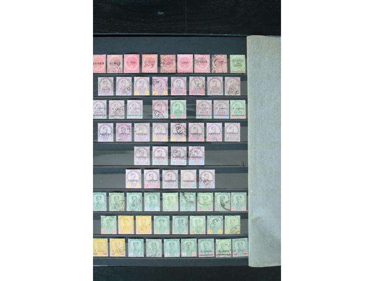 1854/1984 (ca.), postfrische, ungebrauchte und gestempelte Sammlung, dabei schöner Teil Hongkong, Indien mit Feudalstaaten un