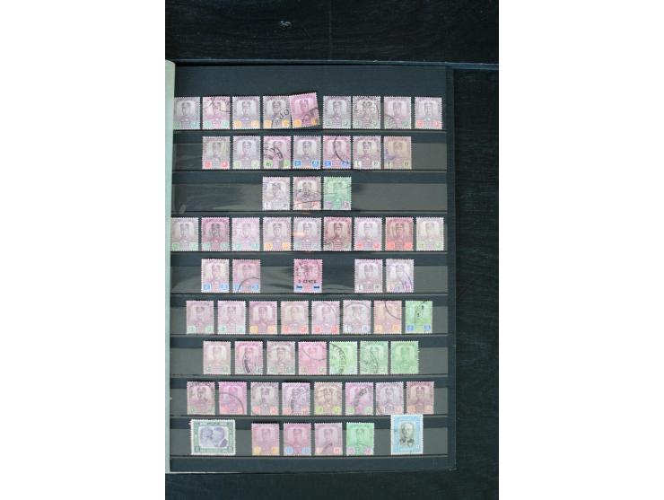 1854/1984 (ca.), postfrische, ungebrauchte und gestempelte Sammlung, dabei schöner Teil Hongkong, Indien mit Feudalstaaten un