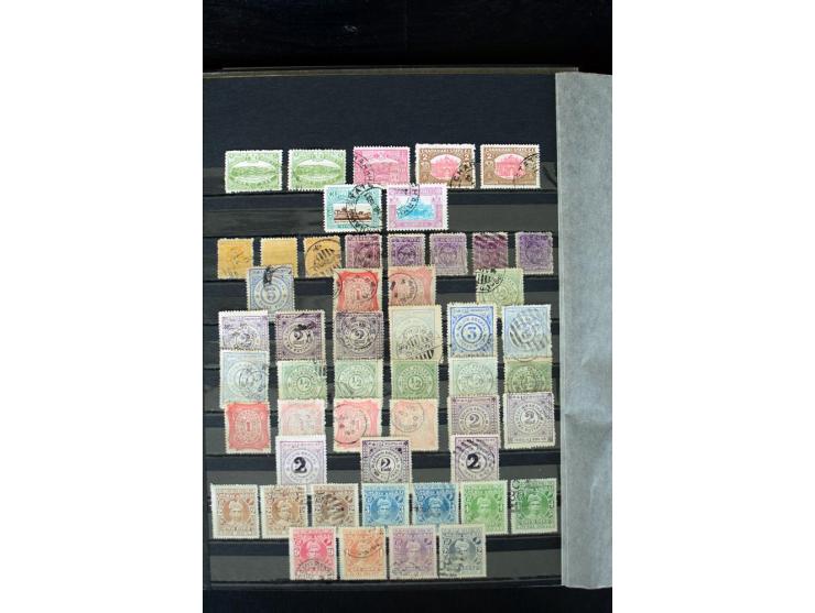 1854/1984 (ca.), postfrische, ungebrauchte und gestempelte Sammlung, dabei schöner Teil Hongkong, Indien mit Feudalstaaten un