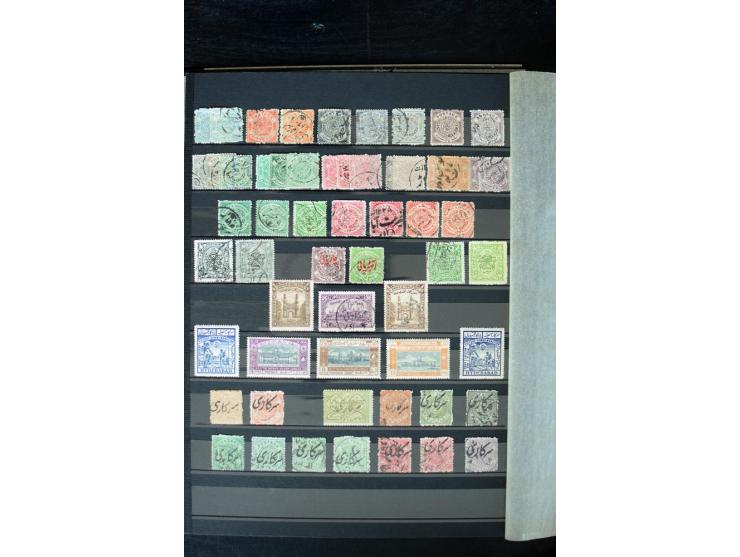 1854/1984 (ca.), postfrische, ungebrauchte und gestempelte Sammlung, dabei schöner Teil Hongkong, Indien mit Feudalstaaten un