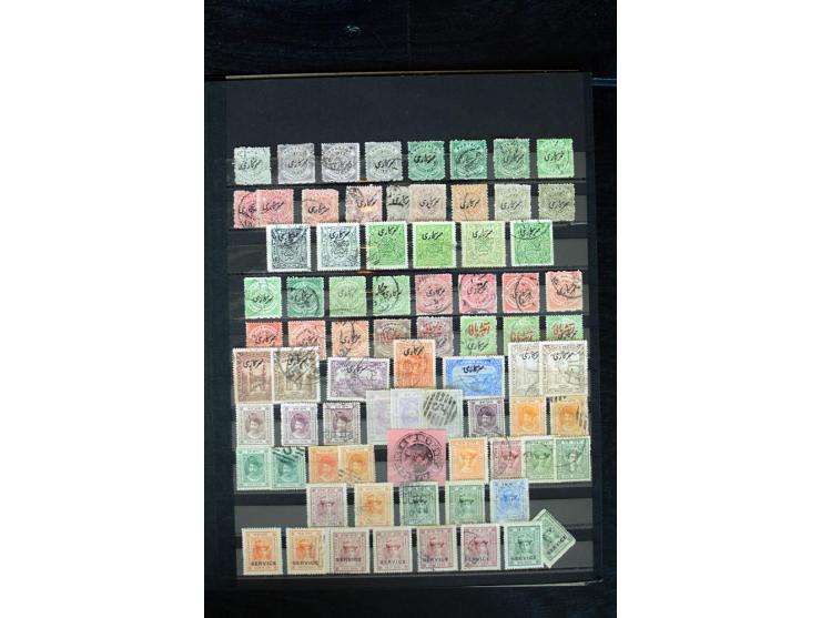 1854/1984 (ca.), postfrische, ungebrauchte und gestempelte Sammlung, dabei schöner Teil Hongkong, Indien mit Feudalstaaten un