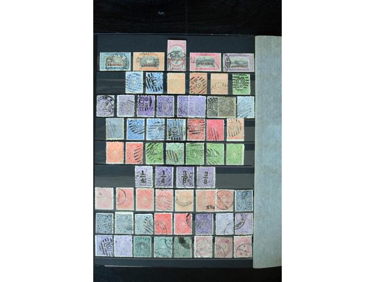 1854/1984 (ca.), postfrische, ungebrauchte und gestempelte Sammlung, dabei schöner Teil Hongkong, Indien mit Feudalstaaten un